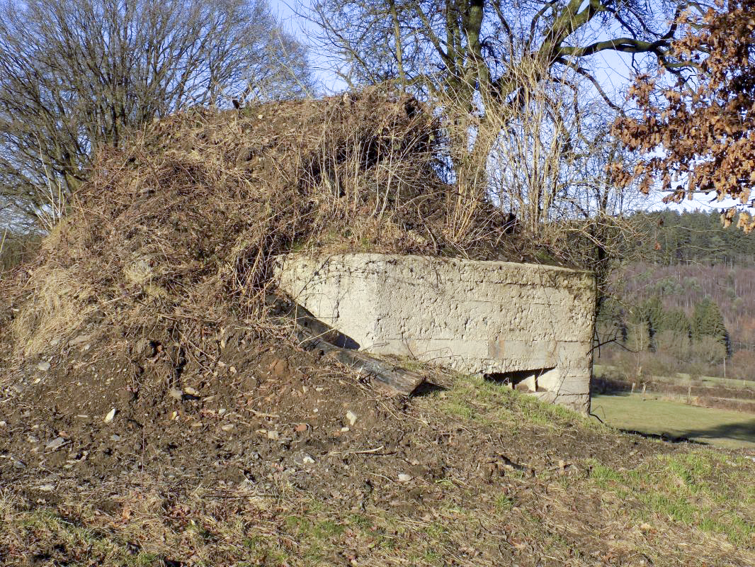 Ligne Maginot - BA94 - LE COUVENT - (Blockhaus pour canon) - L'arrière et face droite, créneau FM - R Tucker