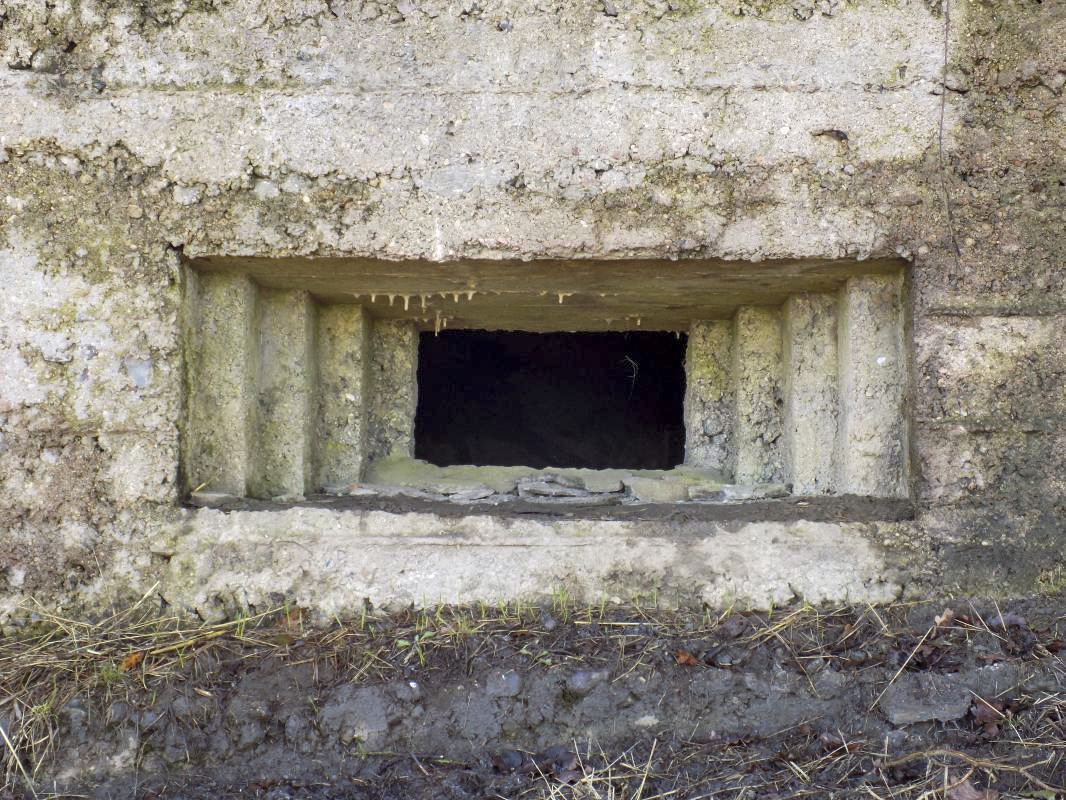 Ligne Maginot - BA94 - LE COUVENT - (Blockhaus pour canon) - Face frontale créneau AC - R Tucker