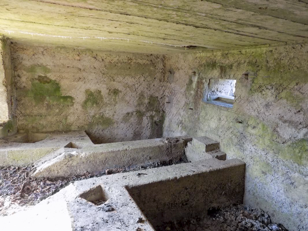 Ligne Maginot - BA95 - BOUT D'EN HAUT SUD - (Blockhaus pour canon) - Faces gauche et frontale avec créneau AC - R Tucker