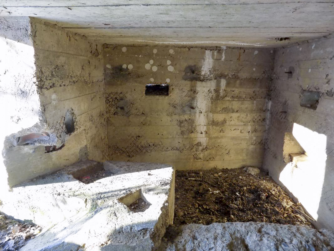 Ligne Maginot - BA97 - AVANCÉE DE ROCROI NORD-OUEST - (Blockhaus pour canon) - Créneaux gauche FM/Obs et frontale Hotchkiss - R Tucker