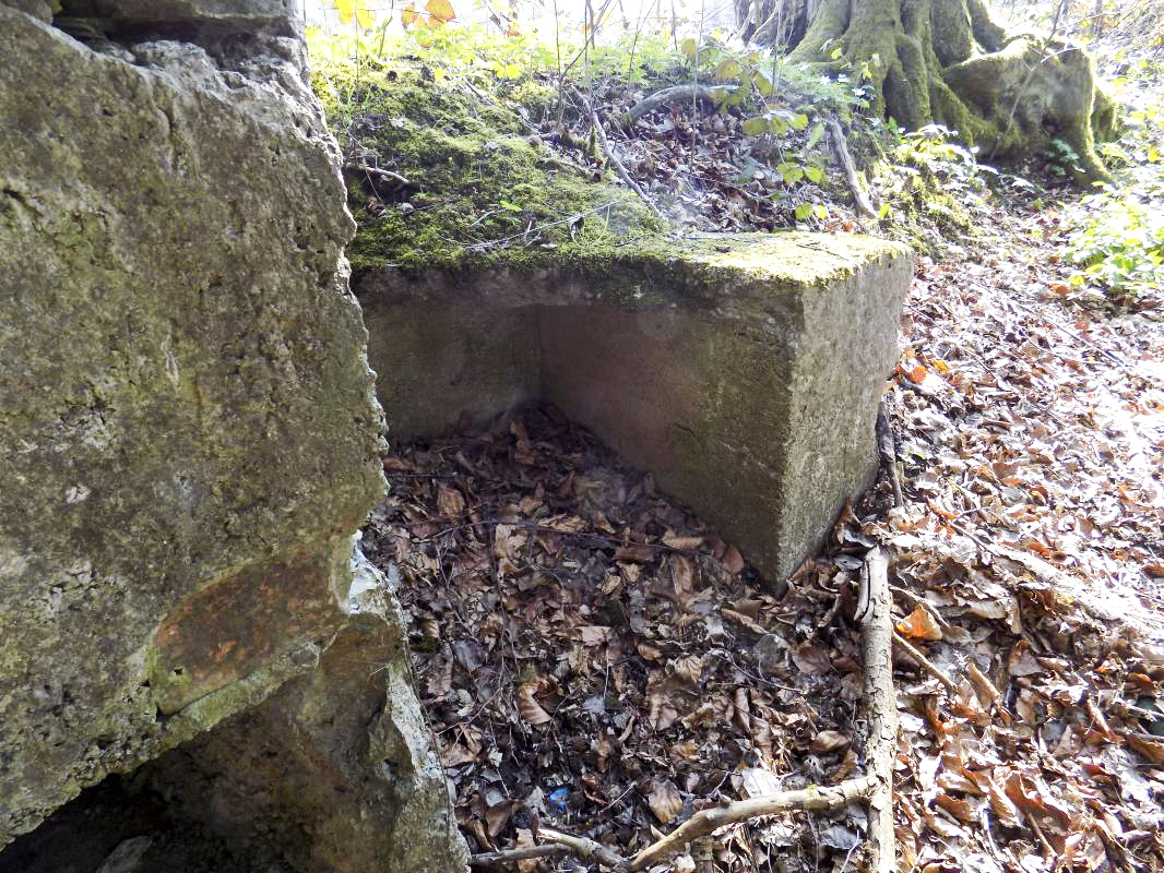 Ligne Maginot - BA99 - LES SAPINS - (Blockhaus pour canon) - Stockage munitions extérieur droite - R Tucker