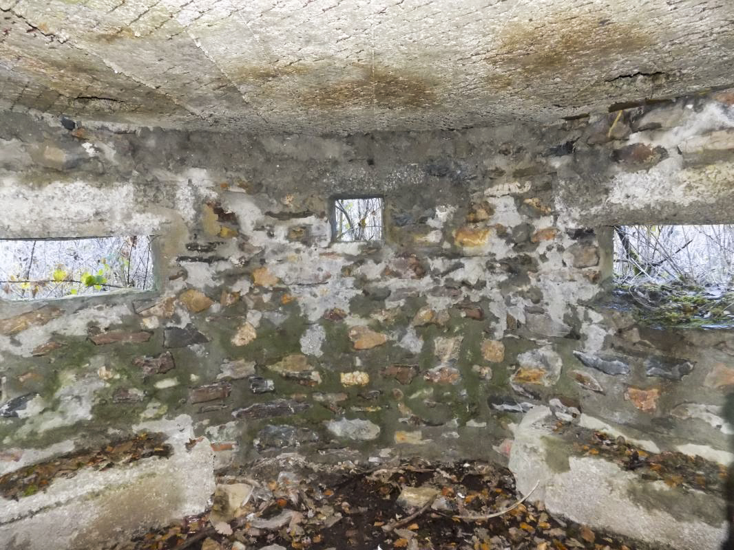 Ligne Maginot - BA100 - MOULIN NOIZET - (Blockhaus pour arme infanterie) - Créneaux Hotchkiss, FM centrale, Hotchkiss - R Tucker