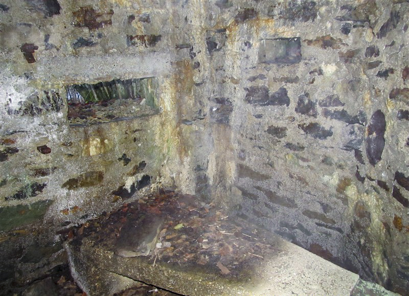 Ligne Maginot - BA107 - ROUTE DE REVIN 4 - (Blockhaus pour arme infanterie) - Créneau pour mitrailleuse de droite + créneau FM de droite - François MATHOT