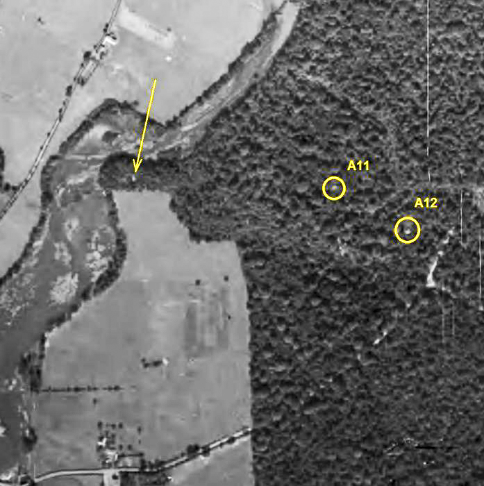 Ligne Maginot - ETANG DE PAS BAYARD - (Blockhaus pour canon) -  - IGN - Géoportail 1949