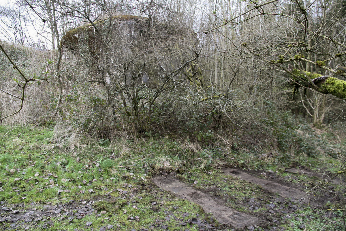 Ligne Maginot - SAINT LAURENT - (Barrage de Route) - Le barrage
Au dessus le B811 Saint Laurent - Alain Perouffe