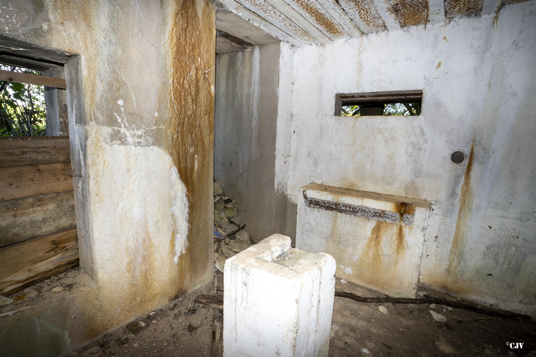 Ligne Maginot - B3 - LE BAS DES PRÉS SUD - (Blockhaus pour canon) - La chambre de tir - Lia VERMEULEN