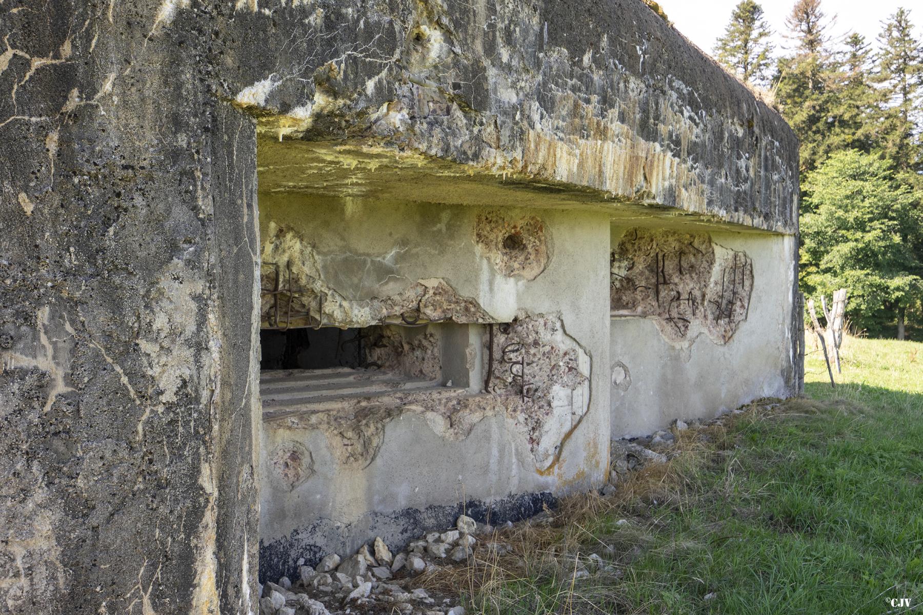 Ligne Maginot - B6 - LES RICHARD - (Blockhaus pour arme infanterie) - Les créneau - Lia VERMEULEN