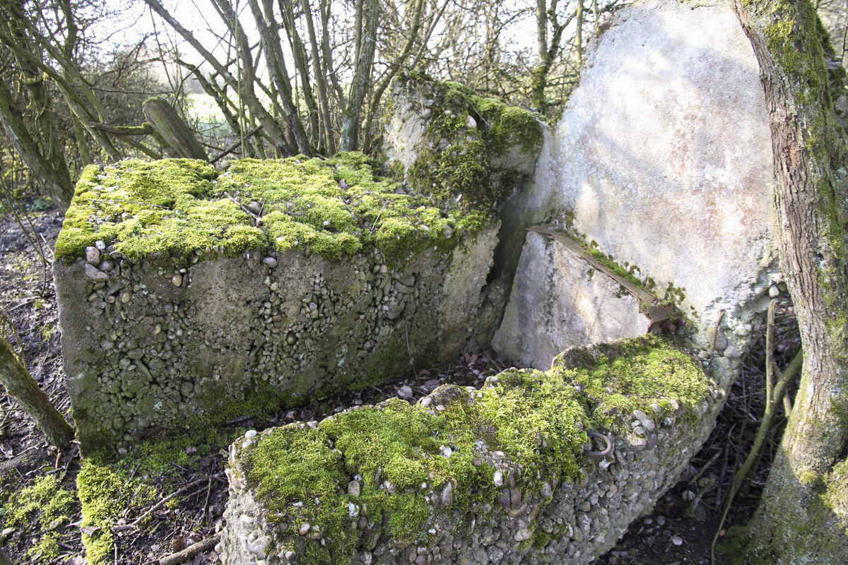 Ligne Maginot - MISTBERG 4 - (Observatoire d'infanterie) - Les restes de l'observatoire.
Bloc vertical à l'origine - Alain Perouffe