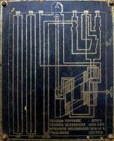 Ligne Maginot - BOUSSE - A24 - (Ouvrage d'infanterie) - Bloc 2
Le boitier d'alimentation du projecteur blindé 
Plan électrique