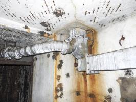 Ligne Maginot - BURE - C33 - (Casemate d'infanterie - Simple) - Des gaines de la ventilation.