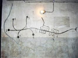 Ligne Maginot - MICHELSBERG - A22 - (Ouvrage d'artillerie) - Entrée mixte
Plan de l'ouvrage peint par les allemands à destination des 'touristes'