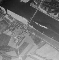 Ligne Maginot - 31/1 - PONT DE BATEAUX DE NEUF BRISACH - (Casemate d'infanterie - Double) - Vue aérienne de 1933 
La casemate est nettement visible sur la photo