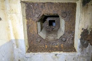 Ligne Maginot - HOBLING - A23 - (Ouvrage d'infanterie) - Bloc 2
Créneau intérieur de défense de la sortie de secours