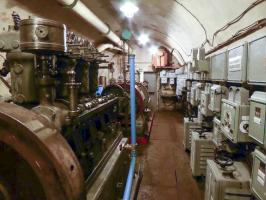 Ligne Maginot - BOUSSE - A24 - (Ouvrage d'infanterie) - La centrale électrique
Groupes électrogènes à moteur SMIM type 4 SR 18 de 85 CV