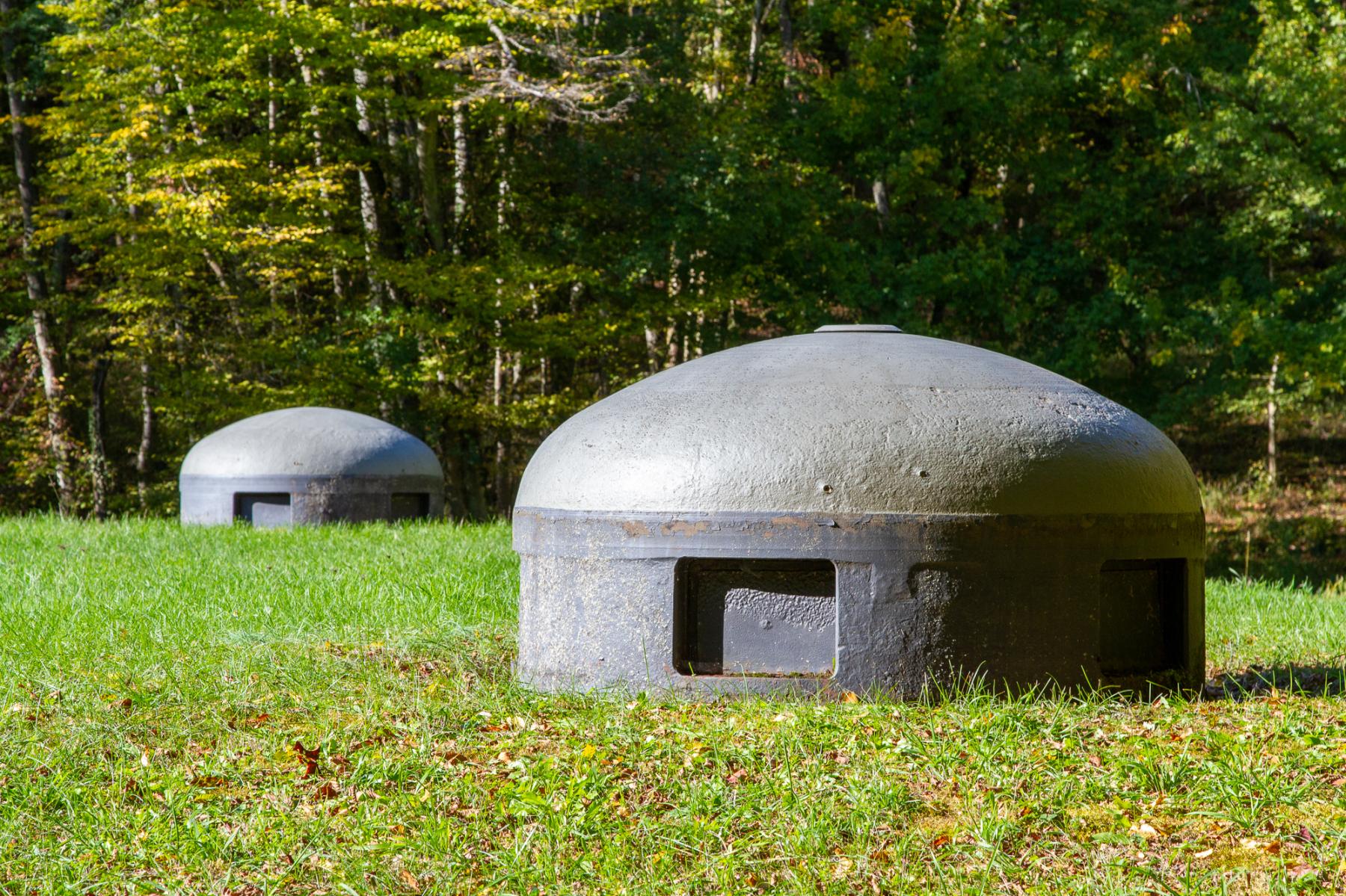 Ligne Maginot - BICHEL SUD - X19 - (Abri) - Vue des deux cloches GFM - Michel Teiten