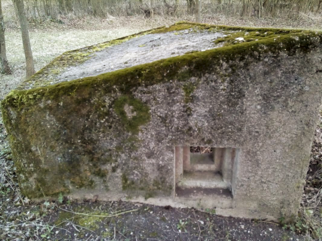 Ligne Maginot - BBO7 - (Blockhaus pour canon) - Créneau gauche  - lemagehinault