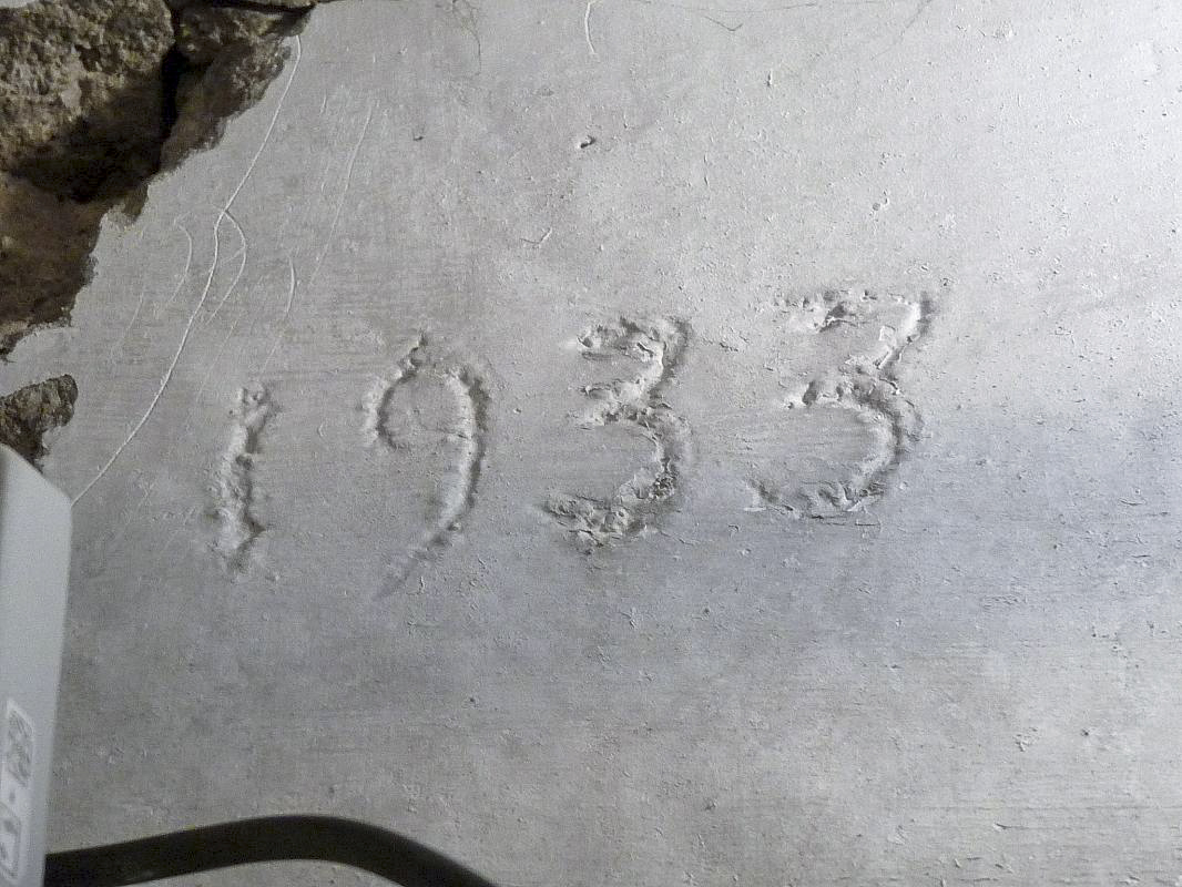 Ligne Maginot - MORFONTAINE - C14 - (Casemate d'infanterie - Double) - Date inscrite au dessus d'une porte à l'étage inférieur - Sylvie Laure LAMBERT