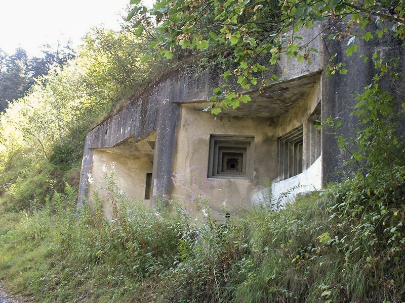Ligne Maginot - CAVE A CANON - (Ouvrage d'infanterie) - Vue de la façade - LAMBERT Pascal