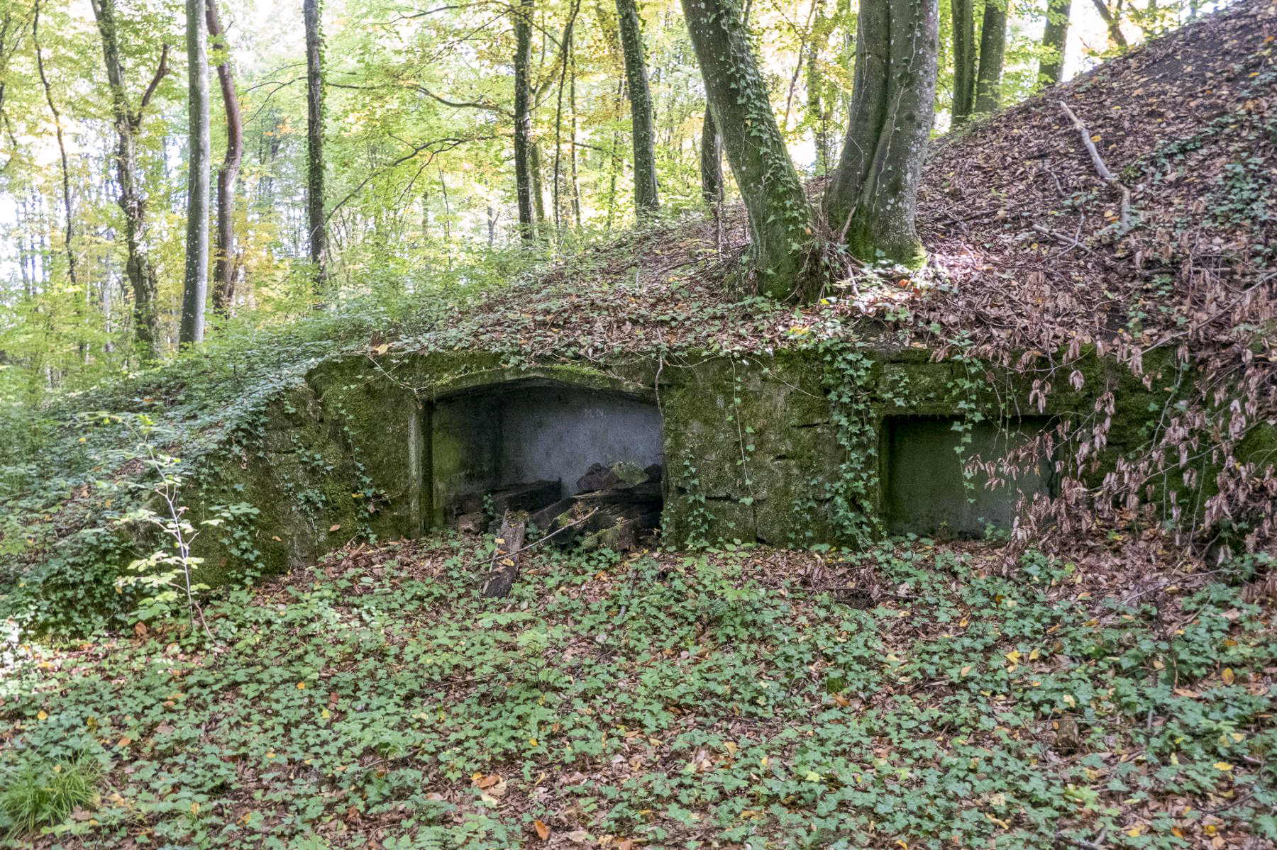 Ligne Maginot - HOBLING - A23 - (Ouvrage d'infanterie) - Bloc 2
Niches à mines près du bloc - Michel Teiten