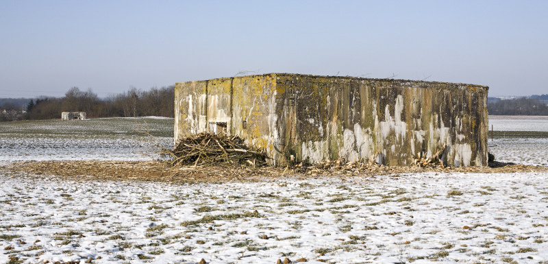 Ligne Maginot - DB134 - LA KREUTZACK - (Blockhaus pour canon) - En arrière plan, le Db4a, tout proche. - www.arnaultjl-photo.com