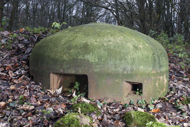 Ligne Maginot - Casemate du Gros Bois - Cloche de jumelage de mitrailleuses  - www.arnaultjl-photo.com