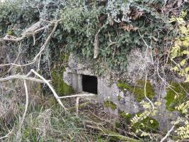 Ligne Maginot - BB226 - ROTHERBERG 04 - (Blockhaus pour arme infanterie) - Le créneau frontal pour mitrailleuse.