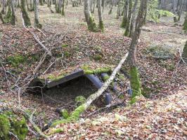 Ligne Maginot - VOR BERG 3 - (Abri) - L'abri en tôle métro en ruine.