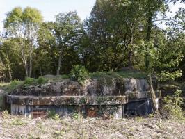 Ligne Maginot - BOIS DE LAUDREFANG NORD - C76 - (Casemate d'infanterie - Simple) - La façade arrière de la casemate
Noter la présence de deux portes d'accès