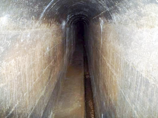 Ligne Maginot - GROS BOIS - X1 (QUARTIER LUDELANGE - I/128°RIF) - (Abri) - L'égout visitable - Association La Lorraine à travers les siècles