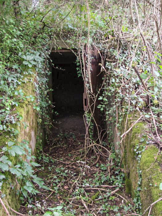 Ligne Maginot - HUMMERSBERG SUD - C54 - (Casemate d'infanterie) - Entrée du local extérieur abritant les niches à mines - Schnoupf