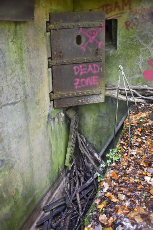 Ligne Maginot - BOIS DE KLANG - X24 (QUARTIER KLANG - III/164° RIF) - (Abri) - Entrée gauche
Entrée et fossé diamant - Daniel Froehly