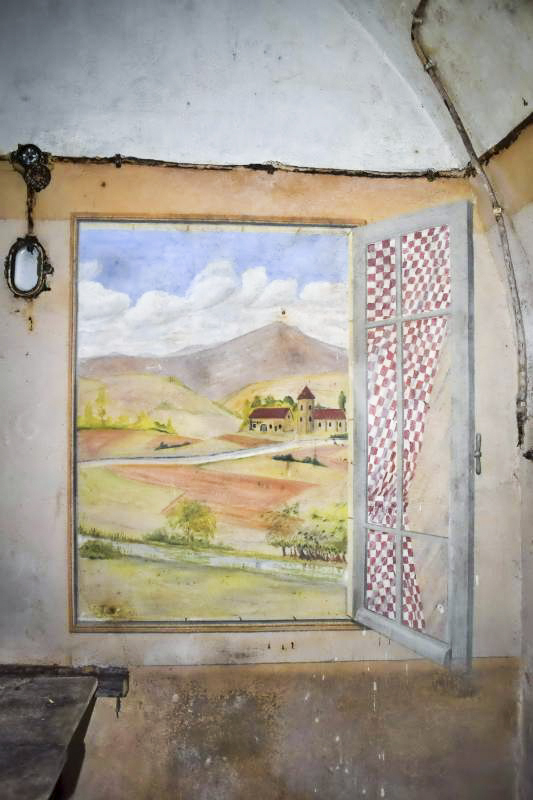 Ligne Maginot - BOIS DE KLANG - X24 (QUARTIER KLANG - III/164° RIF) - (Abri) - Peinture murale de droite - Daniel Froehly