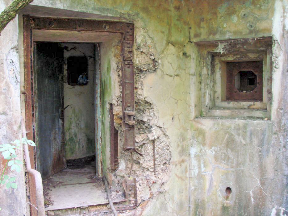 Ligne Maginot - VECKRING - X21 - (Abri) - Coffre Nord.
L'entrée et le créneau FM. - Schnoupf