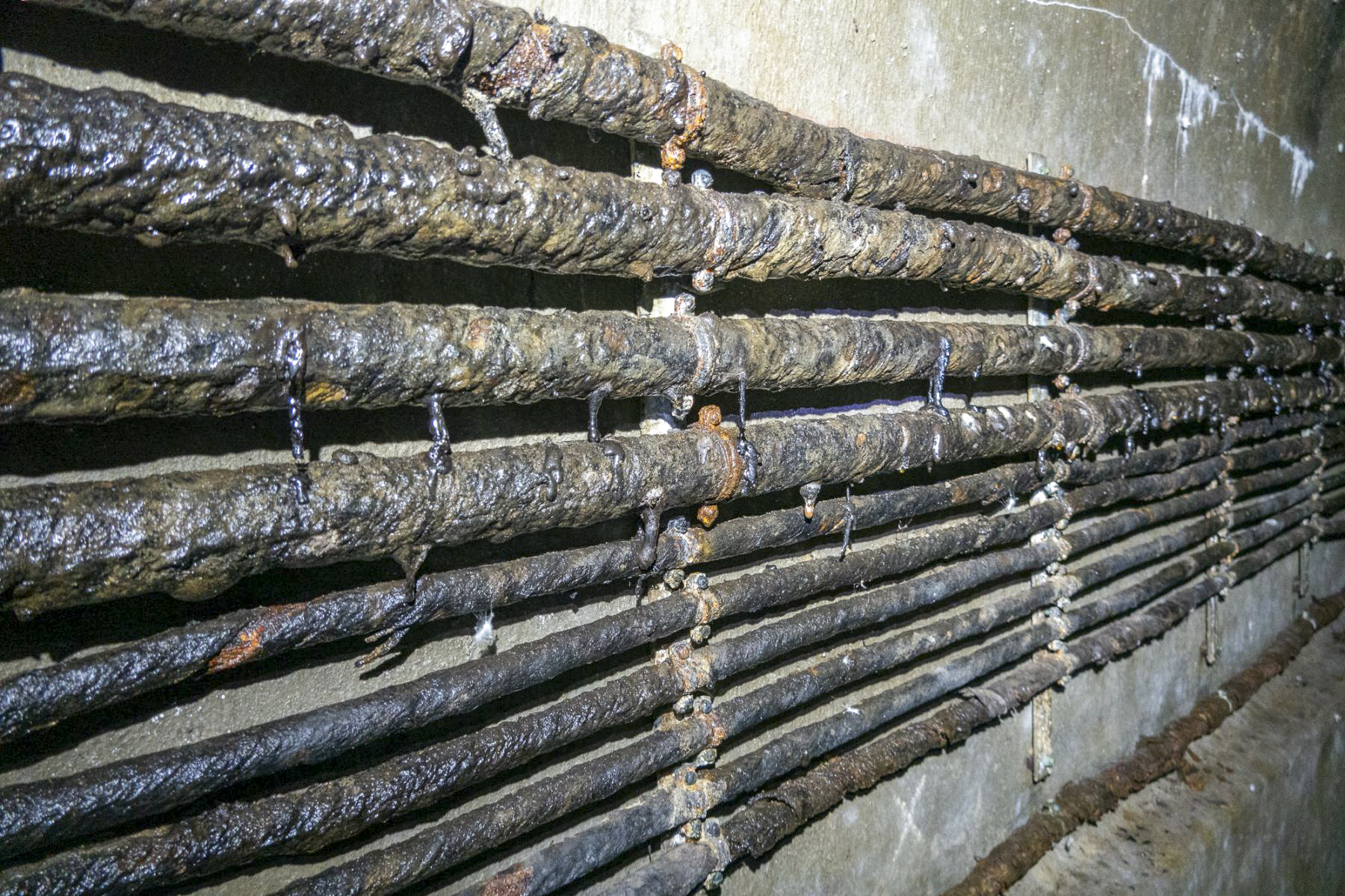 Ligne Maginot - CHENES BRULES - X23 - (Abri) - Câbles dans la galerie - Michel Teiten