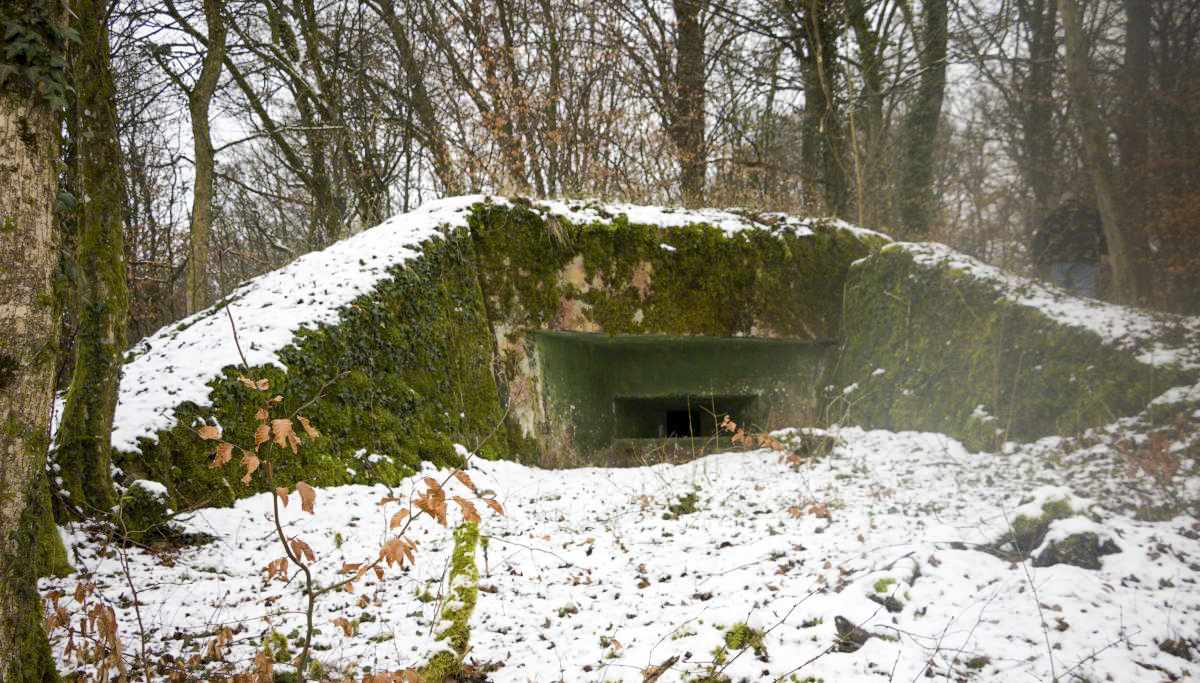 Ligne Maginot - BB9 - (Blockhaus pour arme infanterie) - Embrasure gauche - Fré Do