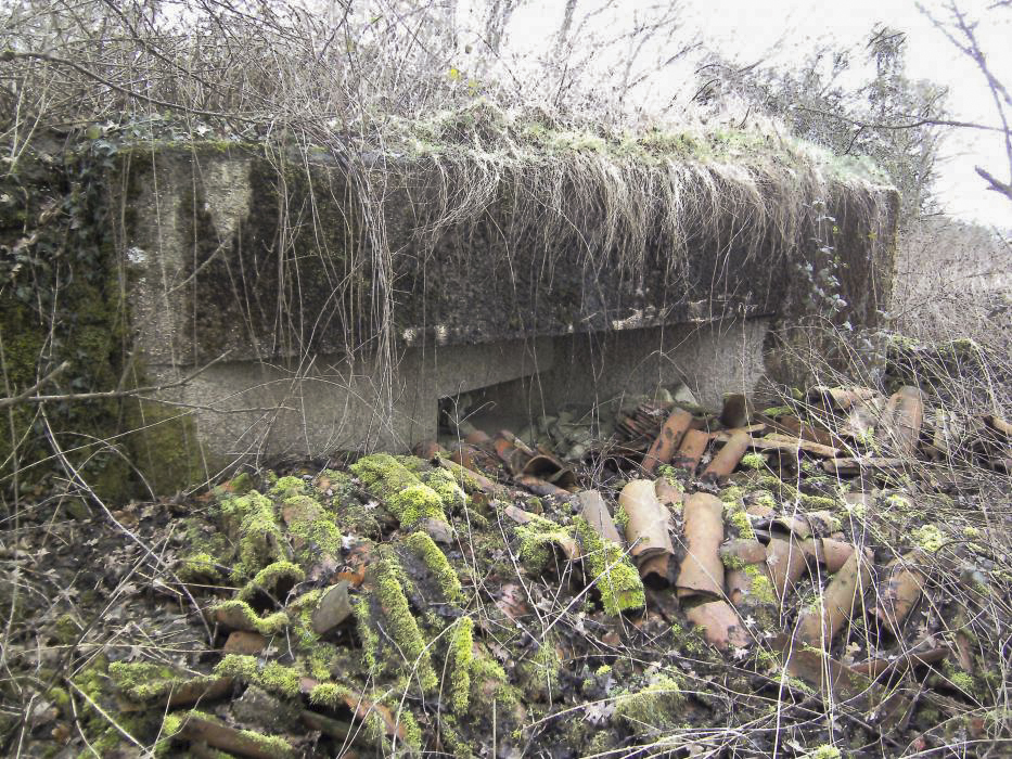 Ligne Maginot - Blockhaus Bb12 - Vue de la façade avec un créneau de tir - GLÜCKSJÄGER GJ13