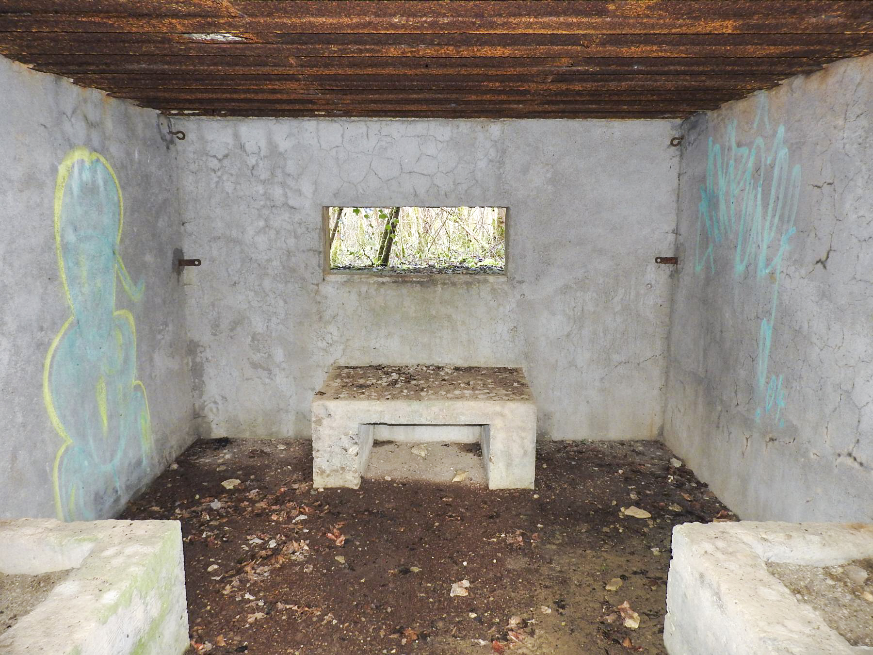 Ligne Maginot - AB32-C - LANDERT NORD - (Blockhaus pour canon) - La chambre de tir pour un canon anti-char. - STENGER Mathieu
