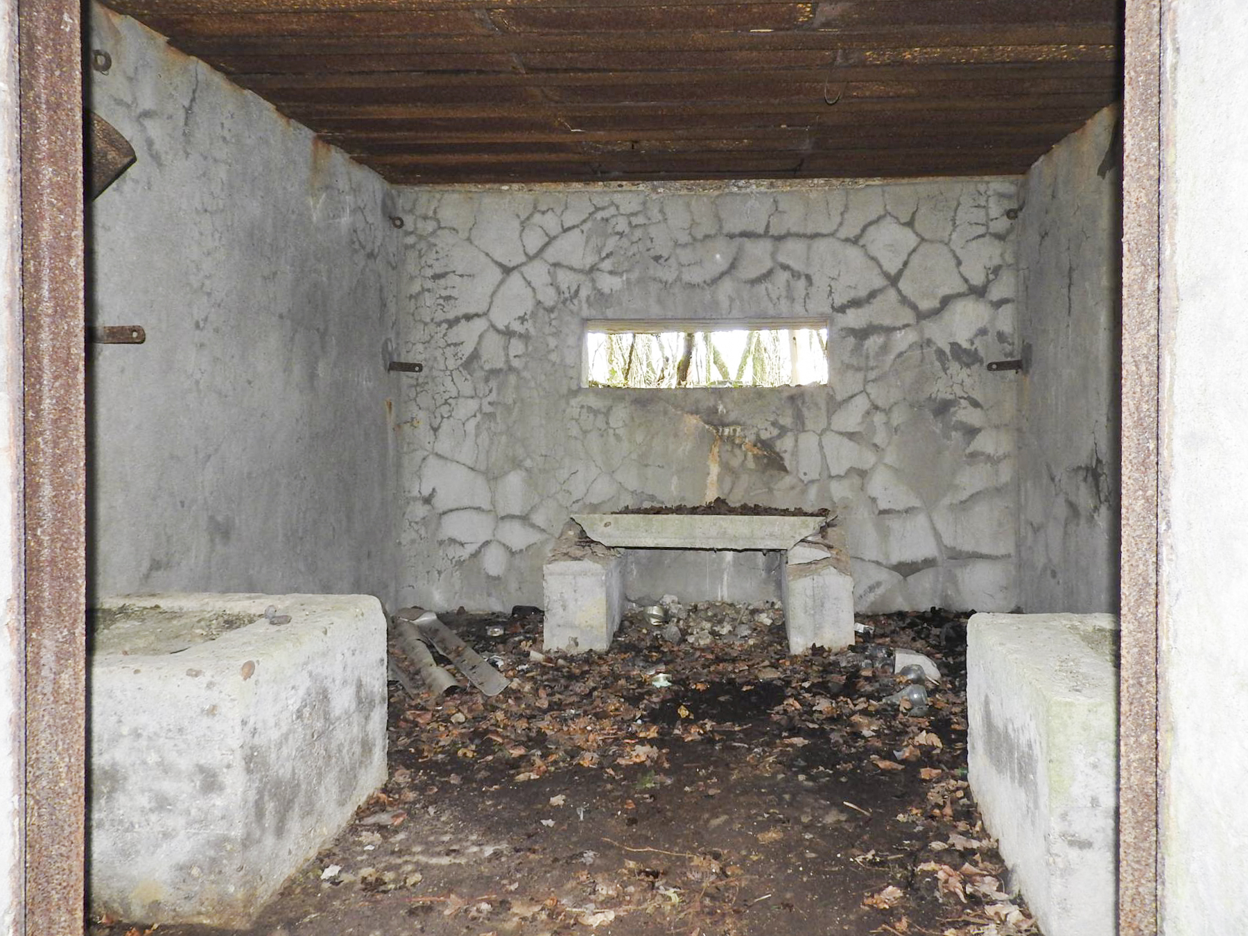 Ligne Maginot - AB32-D - LANDERT SUD - (Blockhaus pour canon) - La chambre de tir. - STENGER Mathieu