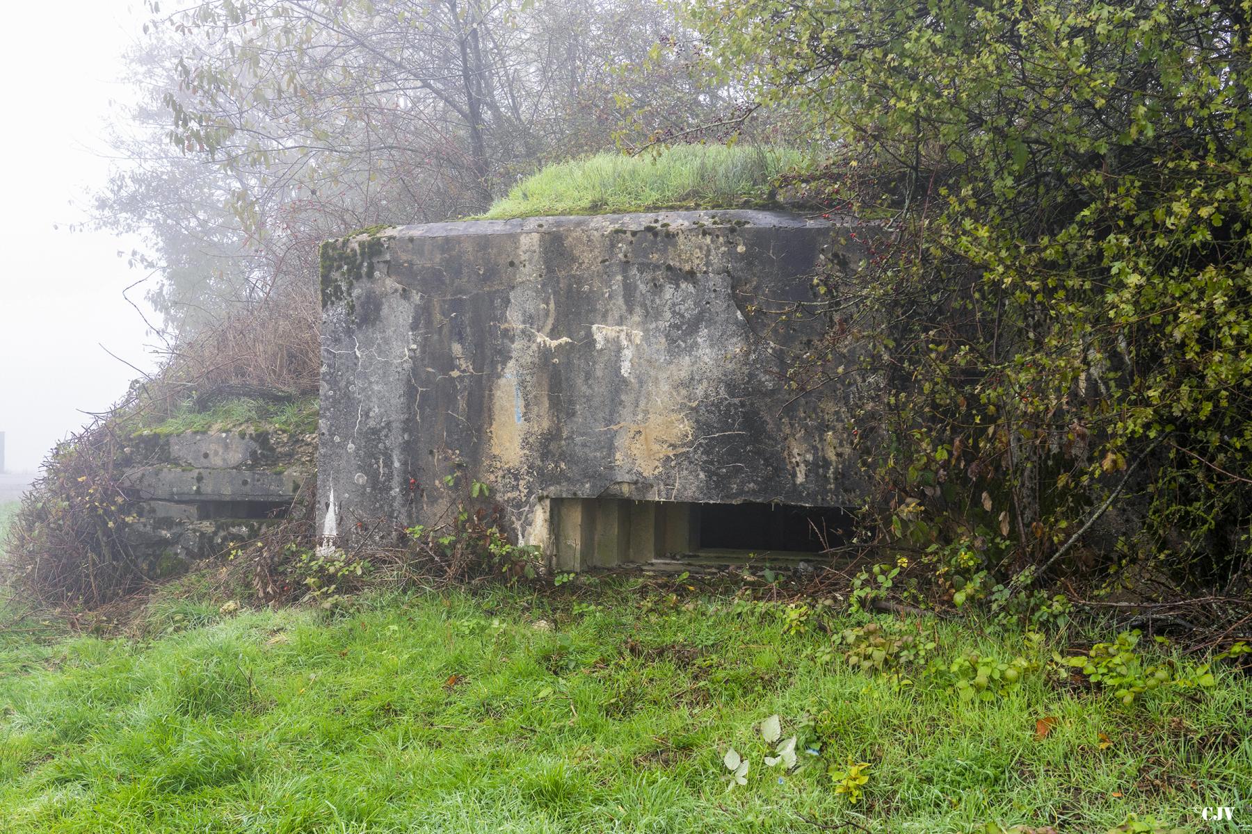 Ligne Maginot - AB310 - LANGEN OUEST - (Blockhaus pour canon) - Le blockhaus et son annexe - Lia VERMEULEN