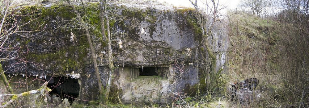 Ligne Maginot - AB33 - (Blockhaus pour canon) - Vue extérieure - AALMA - www.lignemaginot.com