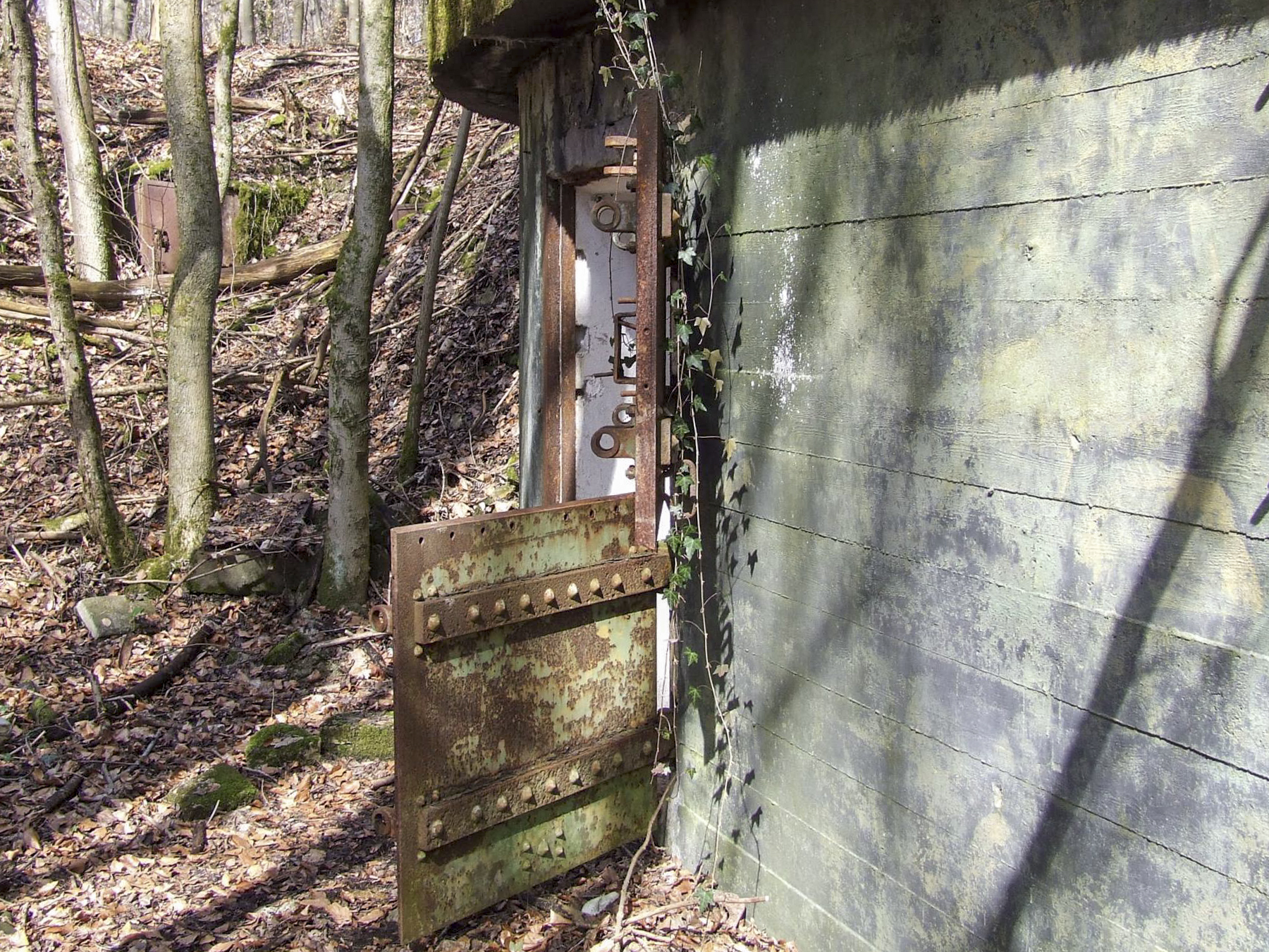 Ligne Maginot - BOIS DE LAUDREFANG SUD - C77 - (Casemate d'infanterie - Simple) - L'entrée Ouest - STENGER Mathieu