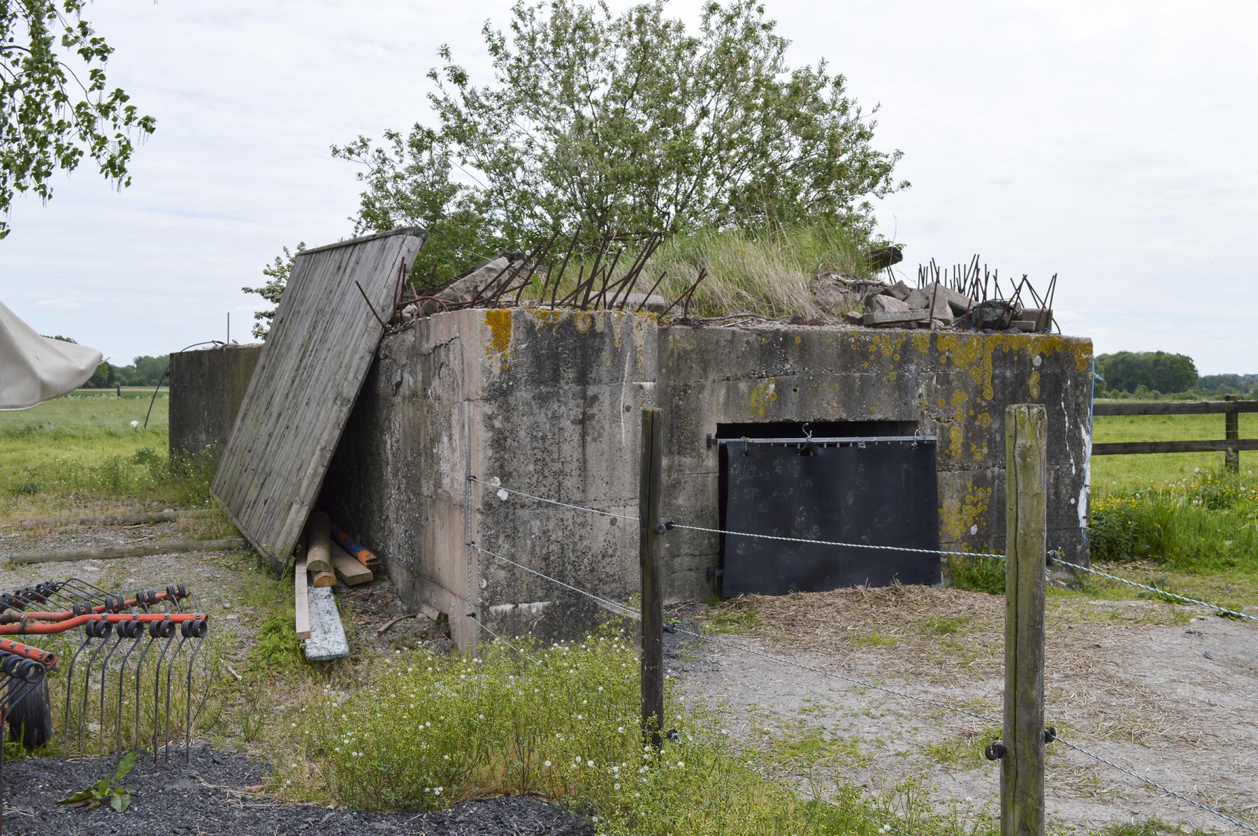 Ligne Maginot - BEF 349 - BOIS DES TOURELLES - (Blockhaus pour canon) - Le toit est inachevé - ukmaginot