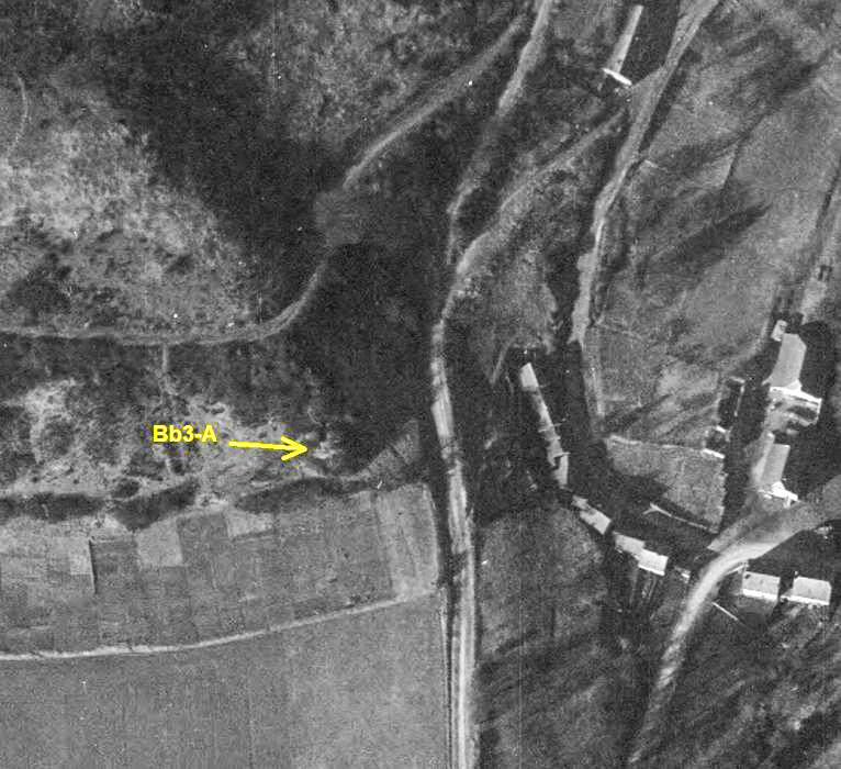 Ligne Maginot - BB3-A - HIERGES - (Blockhaus pour canon) -  - IGN - Géoportail 1949