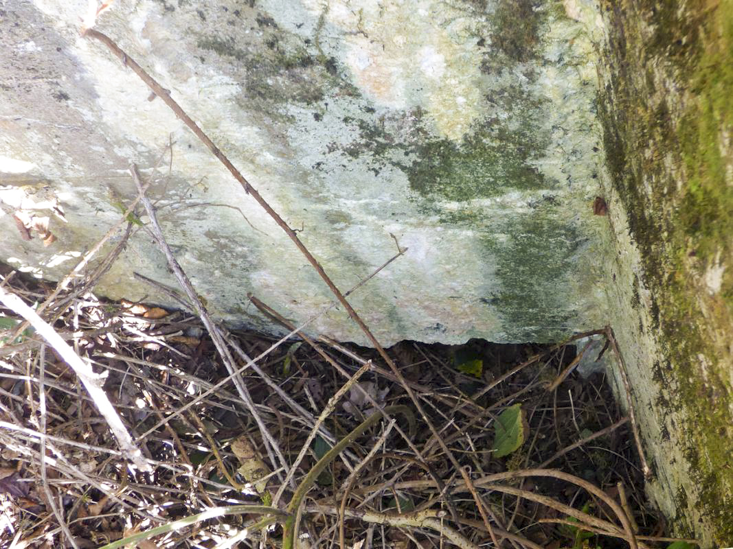 Ligne Maginot - BB31-A - ANCIENNES ARDOISIERES - (Blockhaus pour canon) - Embrasure vue du dessus de l'orillon - JMBrams