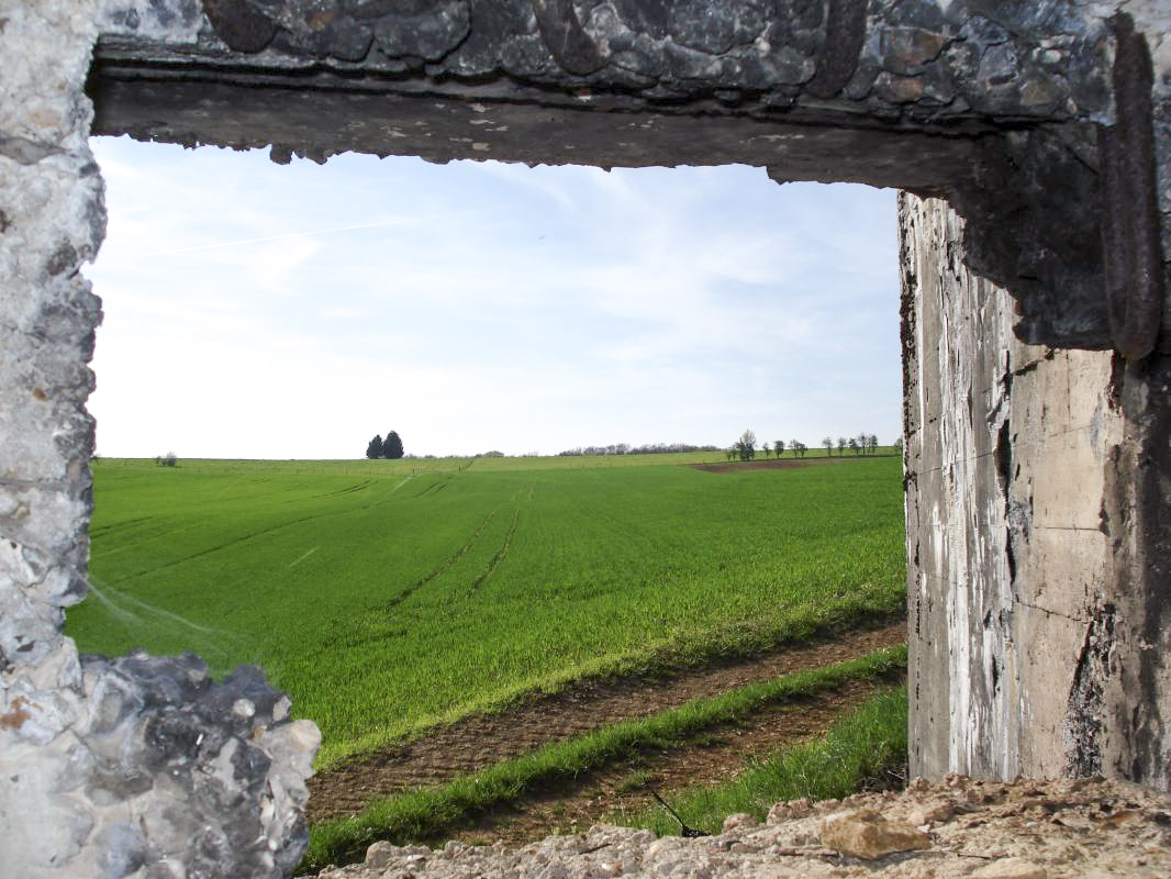 Ligne Maginot - CEZF-14 - POIX-TERRON OUEST - (Casemate d'infanterie - Double) - Vue vers l'ouest - R Tucker