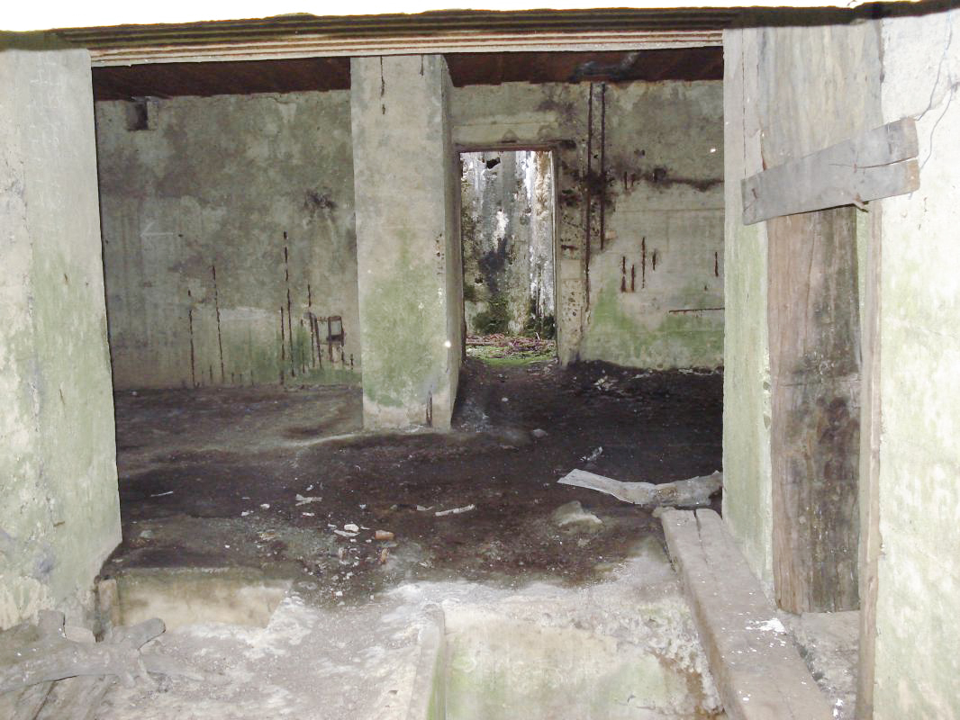 Ligne Maginot - CEZF-15 - CIMETIERE DE MONTIGNY - (Casemate d'infanterie - Double) - Photo prise de l'entrée AC vers le puits de la cloche - R Tucker