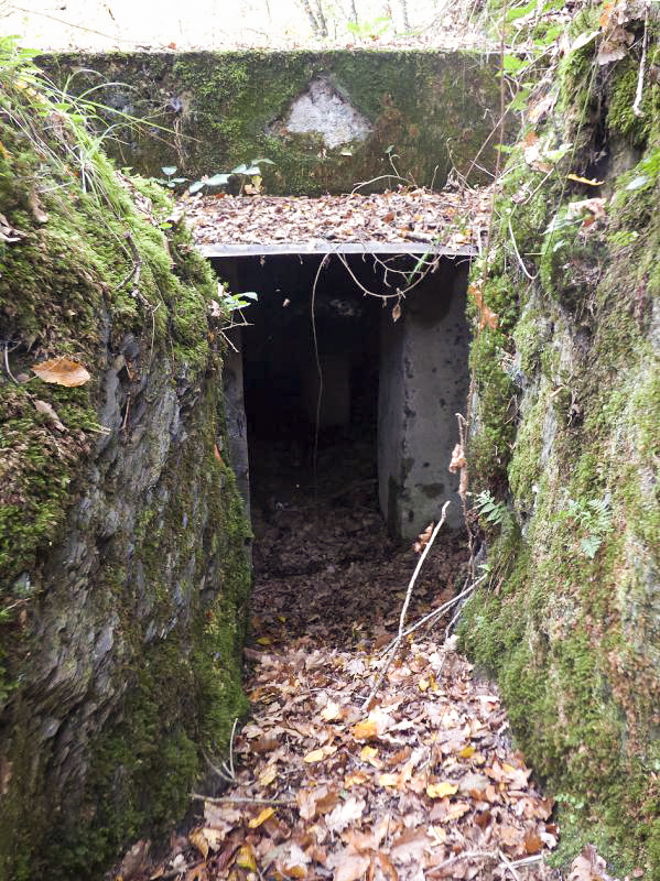 Ligne Maginot - BB10-A - CIMETIERE DE BOGNY - (Blockhaus de type indéterminé) - L'écusson à été enlevé. Voir dessus l'entrée - JMBrams