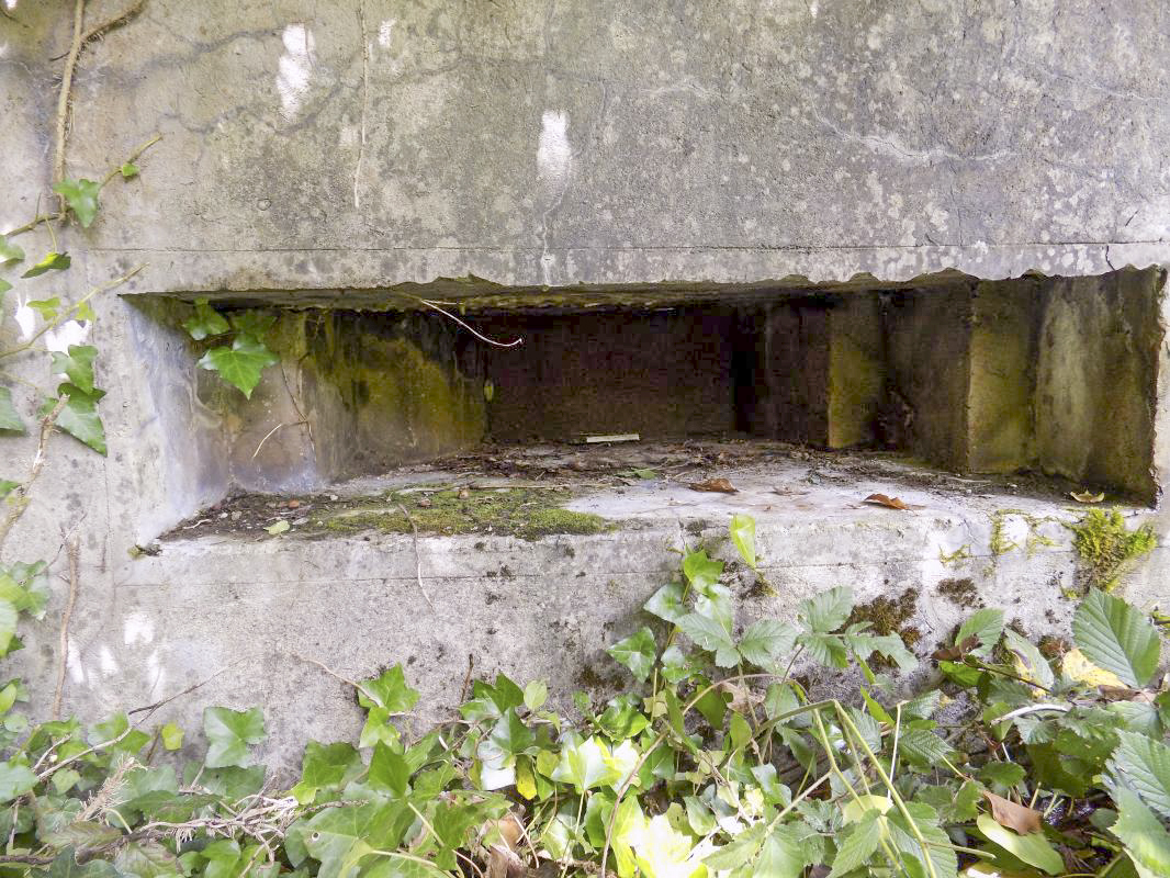 Ligne Maginot - BB59 - LES VANNELLES - (Blockhaus pour canon) - Face frontale, créneau AC - R Tucker