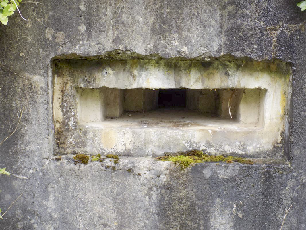 Ligne Maginot - BB59 - LES VANNELLES - (Blockhaus pour canon) - Face gauche, créneau Hotchkiss - R Tucker