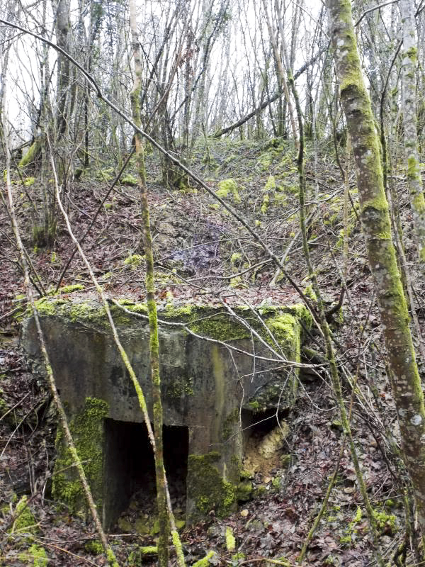 Ligne Maginot - CHARLEMAGNE (QUARTIER DU III / 148° RIF) - (PC de Quartier) - Entrée gauche et effondrement derrière - R Tucker